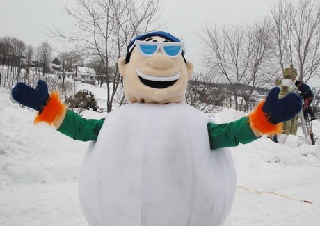 Mascotte boule de neige